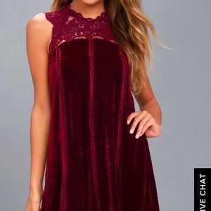 Velvet Shift Dress